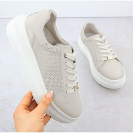 Naisten urheilukengät laiturilla Beige Filippo 6731 1