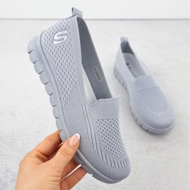 Naisten urheilukengät liukastuivat harmaa Potocki 16327 1