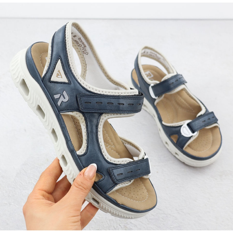 Rieker 64066-14 laivastonsiniset urheilu sandaalit sininen 1