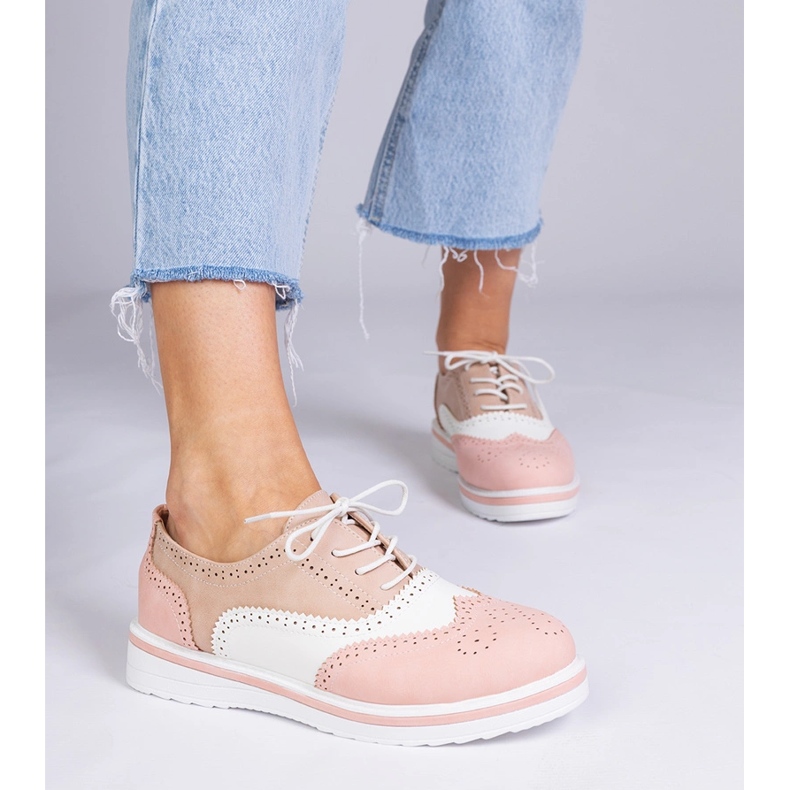 Pink Classic Oxford -kengät vaaleanpunainen 1