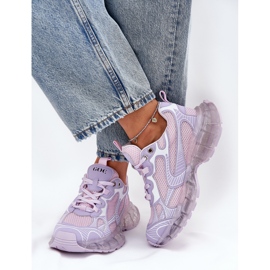 Naisten nahka lenkkarit Goe RR2N4081 Purple violetti 1