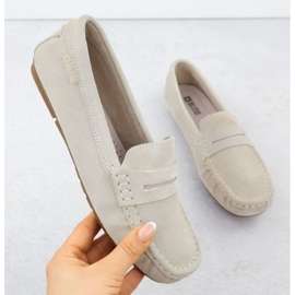 Big Star Naisten iso tähti RR274947 Naisten mokkasiinit beige 1