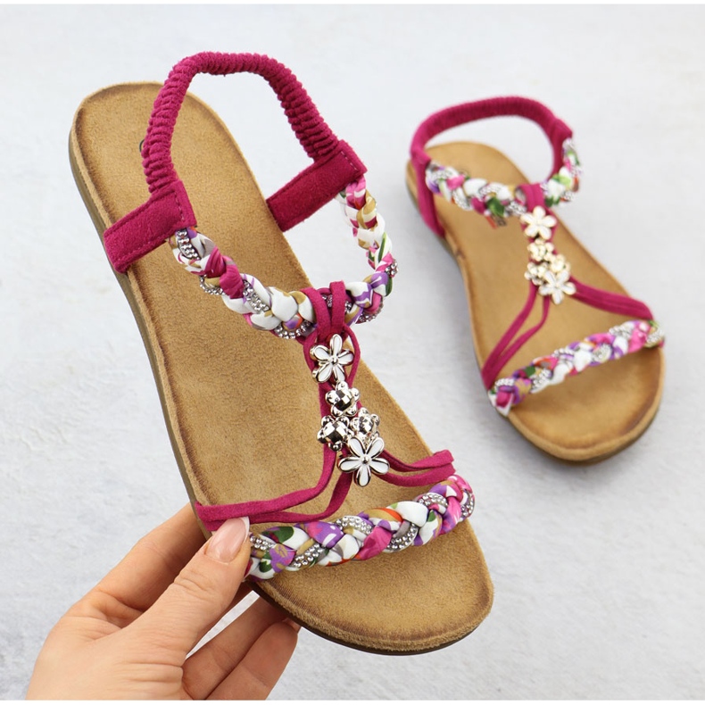 Naisten mukavat sandaalit Pink Artiker 56C1314 vaaleanpunainen 1