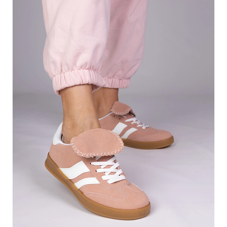 Vaaleanpunaiset lenkkarit naisten urheilun lenkkarit vaaleanpunainen 2