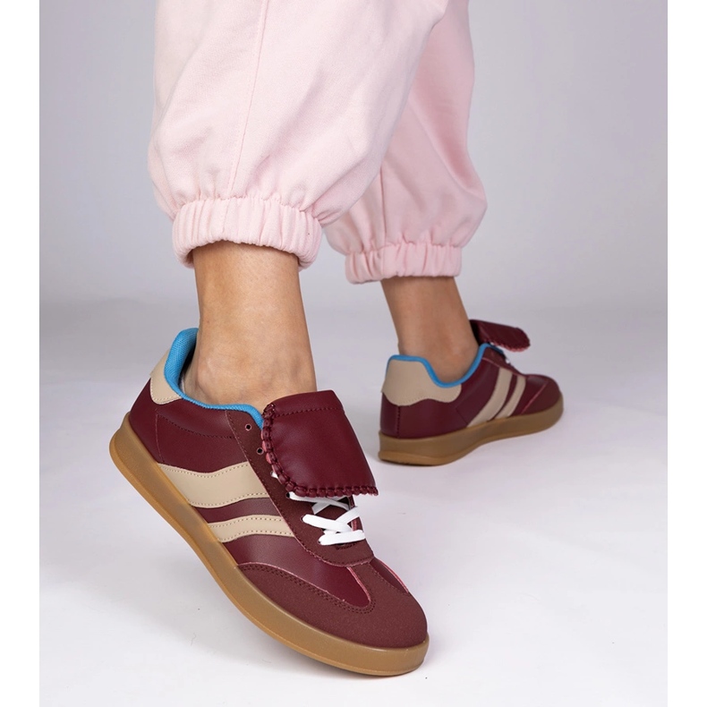 Burgundin lenkkarit Naisten urheilun lenkkarit punainen 1