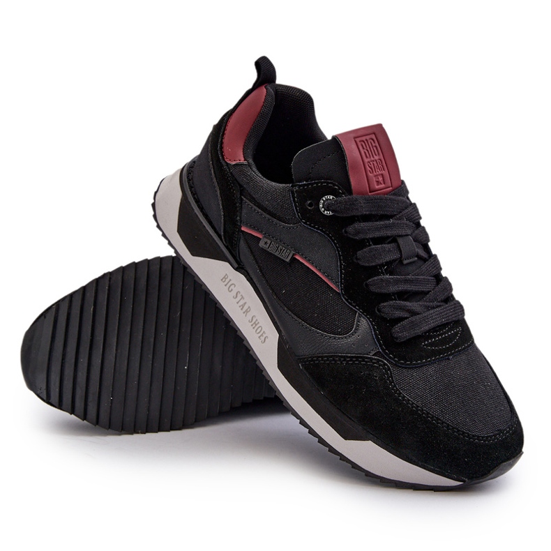 Miesten lenkkarit Memory Foam System Big Star NN174350 musta 4