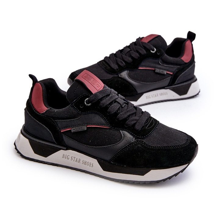 Miesten lenkkarit Memory Foam System Big Star NN174350 musta 1