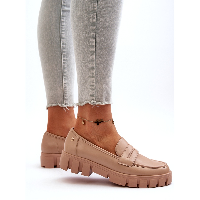 Vinceza Naisten ekologinen nahkainen leivänlahka beige -insertti 3