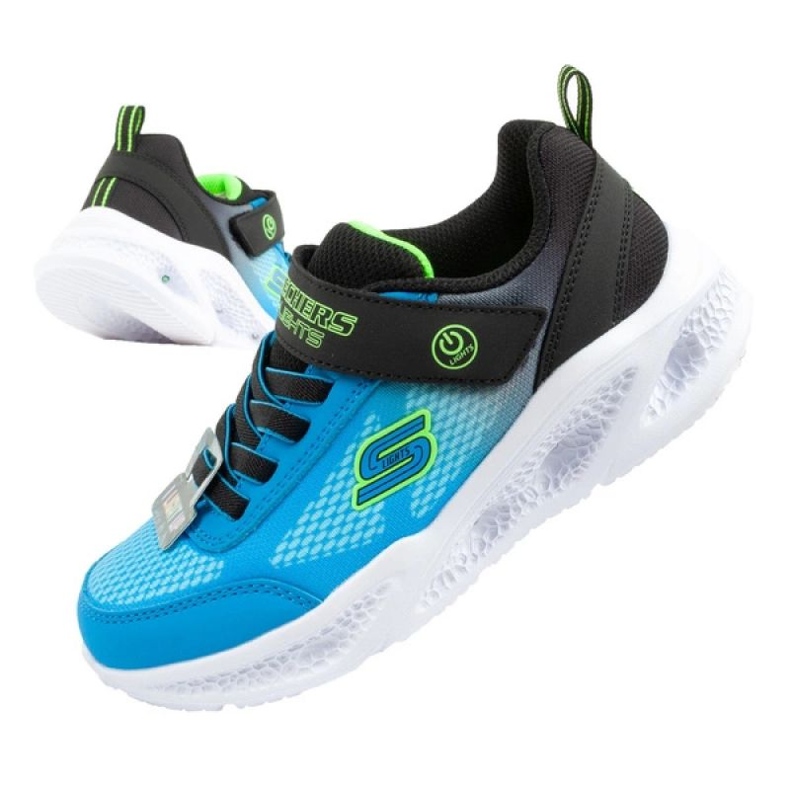 Skechers Meteor-Lights-Krendox 401495L/BKBL-kengät sininen 1