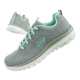 Skechers siro kierretyt omaisuuskengät 12614/kuntosali harmaa 1