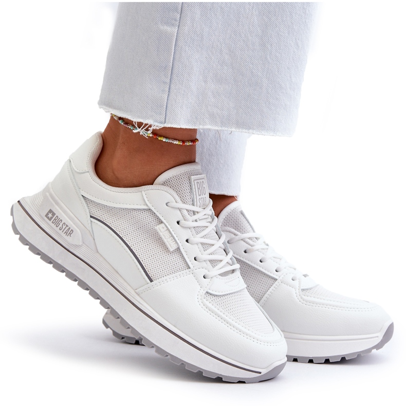 Big Star naisten tennarit NN274A089 Valkoinen 5