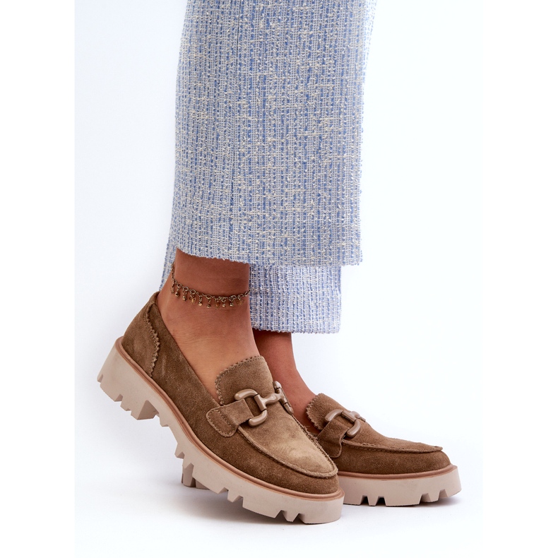 S.Barski Naisten mokkokkasiinit koristeella tw117 oliivilla vihreä 1