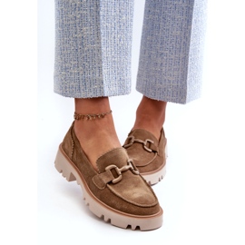 S.Barski Naisten mokkokkasiinit koristeella tw117 oliivilla vihreä 3