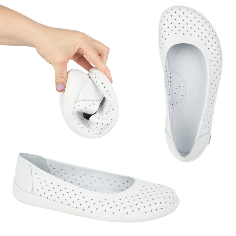 Olivier Naisten paljain jaloin minimalistinen liukuminen -Openwork 1771Pol White valkoinen 2