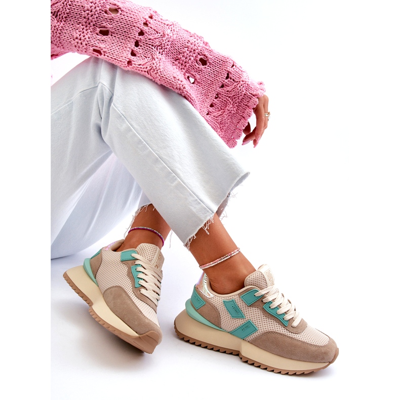 Naisten urheilun lenkkarit Big Star NN274973 beige 1