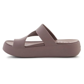 Flip-flops Crocs Getway Platform Toe Loop 210834-0LF ruskea 4