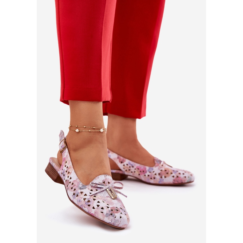 Jezzi Avoin balleriinit avoimella monivärisellä kantapäällä monivärinen 2