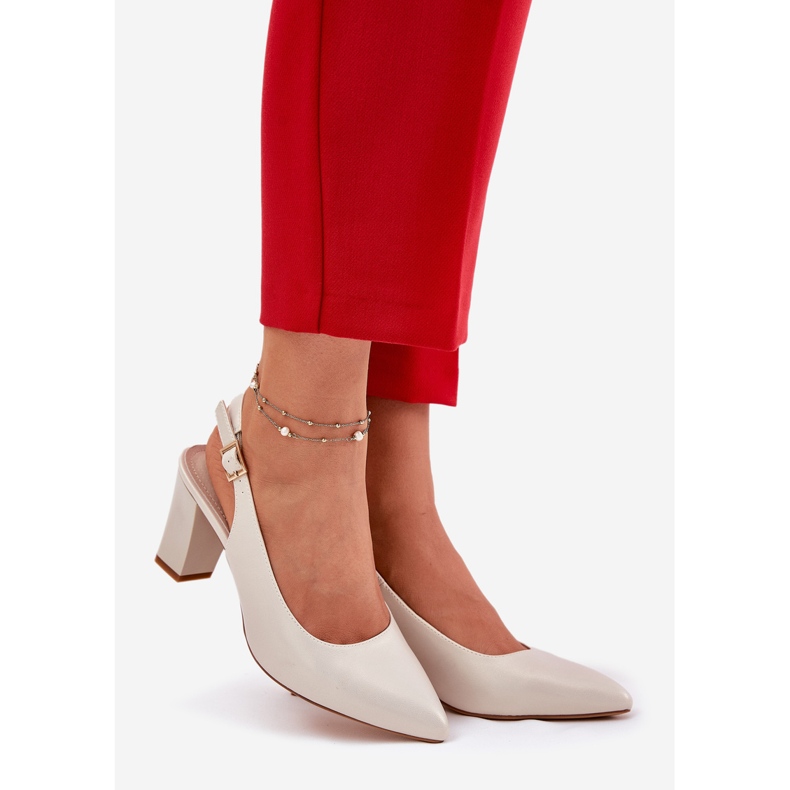 Mukavat pumput Sergio Leone SK162 Pearl Post -sivustolla beige 1