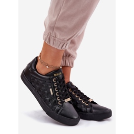 Big Star Naisten lenkkarit, joissa on ekologinen nahka iso tähti RR274323 musta 1