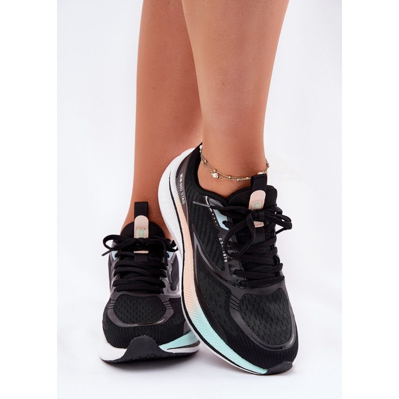 Naisten urheilukengät Big Star RR274A160 Hi-Polish System Black musta 2