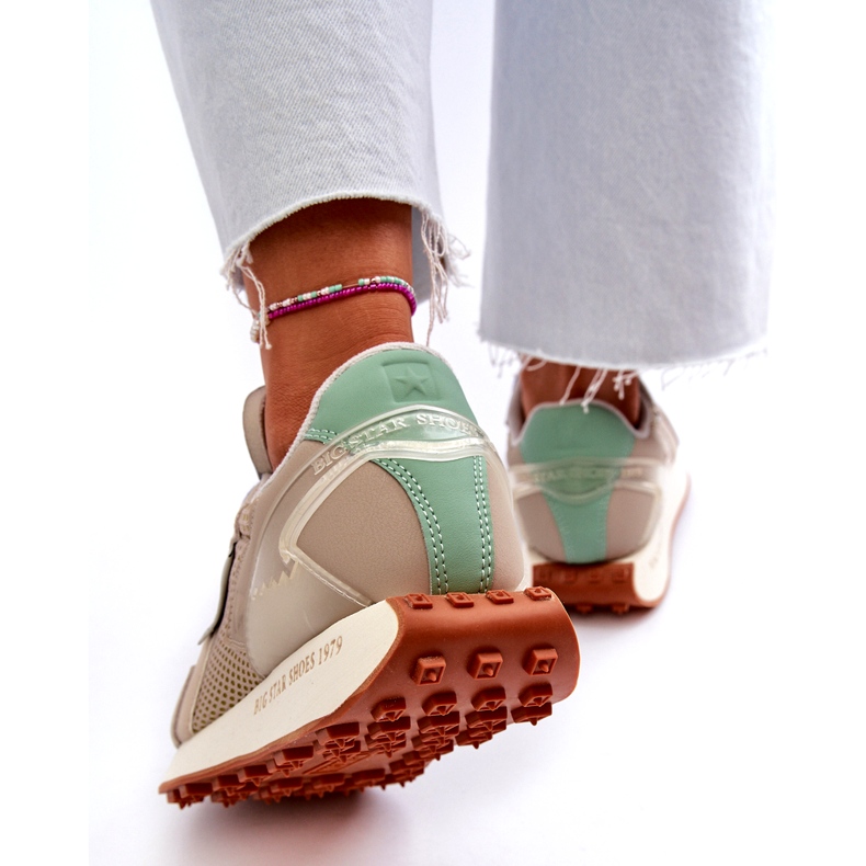 Naisten lenkkarit Memory Foam Systemilla Big Star Platform NN274681 Beige 4