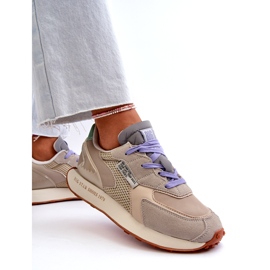 Naisten lenkkarit Memory Foam Systemilla Big Star Platform NN274681 Beige 3