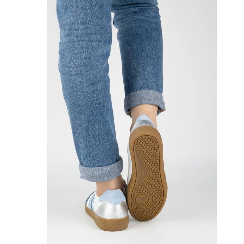 Naisten nahka -lenkkarit Olivier N1234S2 valkoinen 2