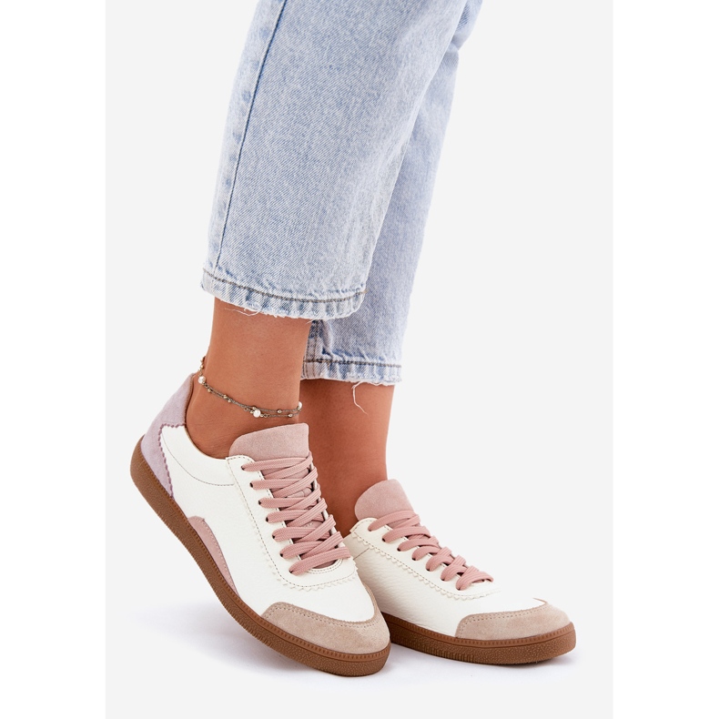 Naisten nahka lenkkarit Zazoo N1220 valkoinen 1