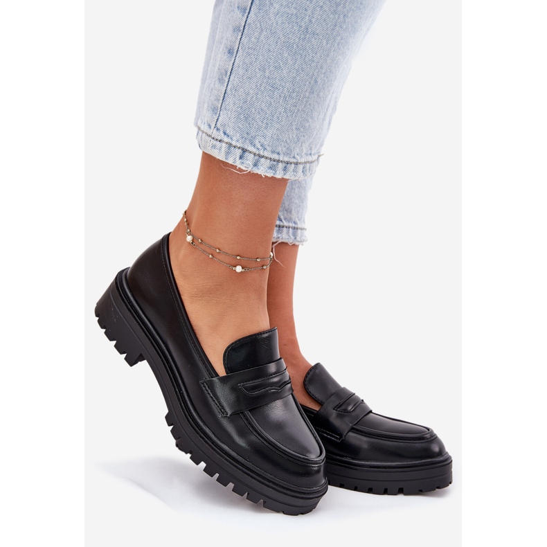 Evento Klassiset naisten leipomot, joissa on ekologinen nahka musta 1