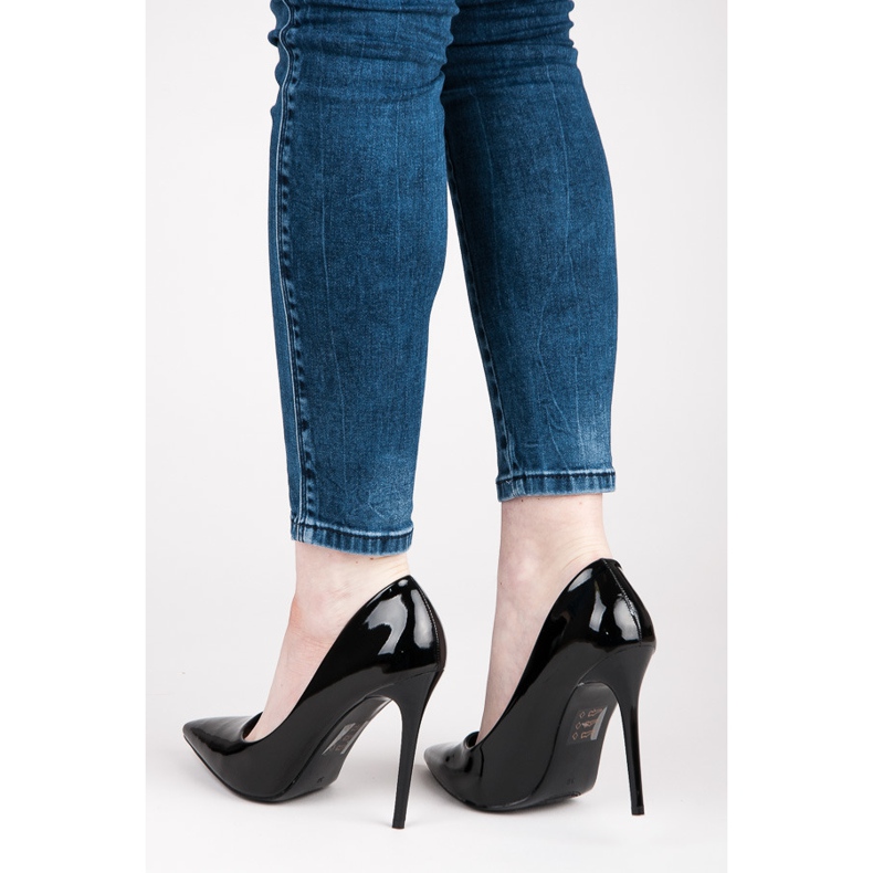 Seastar Seksikkäät lakatut korkokengät musta 2