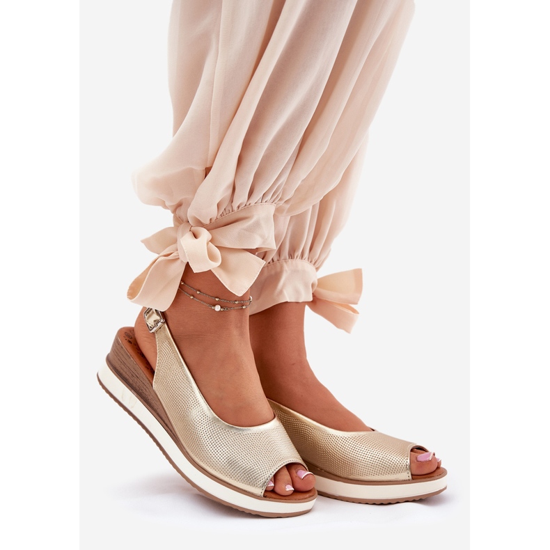 ARTIKER Ankkuri Artker 56C2312 zloty -nahka -sandaalit kultainen 1