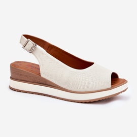 Nahka -sandaalit Artiker 56C2316 Light Basic beige 4