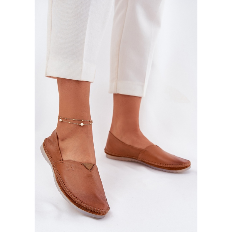 Nahkaballeriinit sileä maciejka t1930-29 ruskea 2