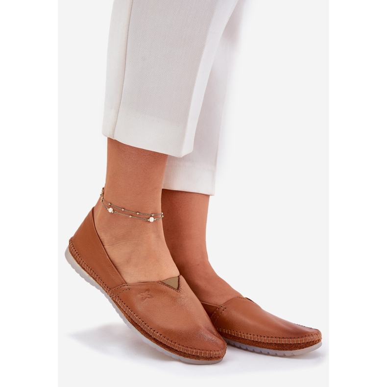 Nahkaballeriinit sileä maciejka t1930-29 ruskea 1