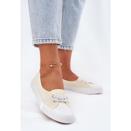 Lenkkarit Naisten lenkkarit kirjontalla Lee Cooper LCW-25-31-3445L Beige 2