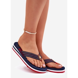Naisten flip -Flops Flip -Flops Wedge Big Star RR274A126 Navy Blue sininen 1