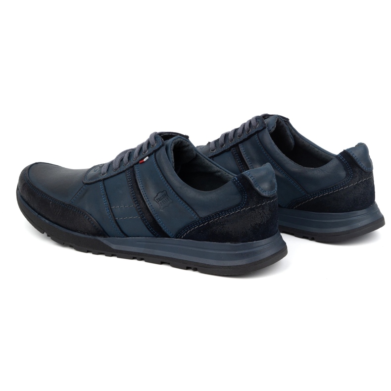 Antex Miesten nahkaiset nauhakengät Sport Style 310GT sininen 4