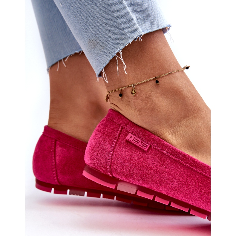 Naisten Eco Moccasins Big Star NN274934 Memory Foam System Fuchsia vaaleanpunainen 1