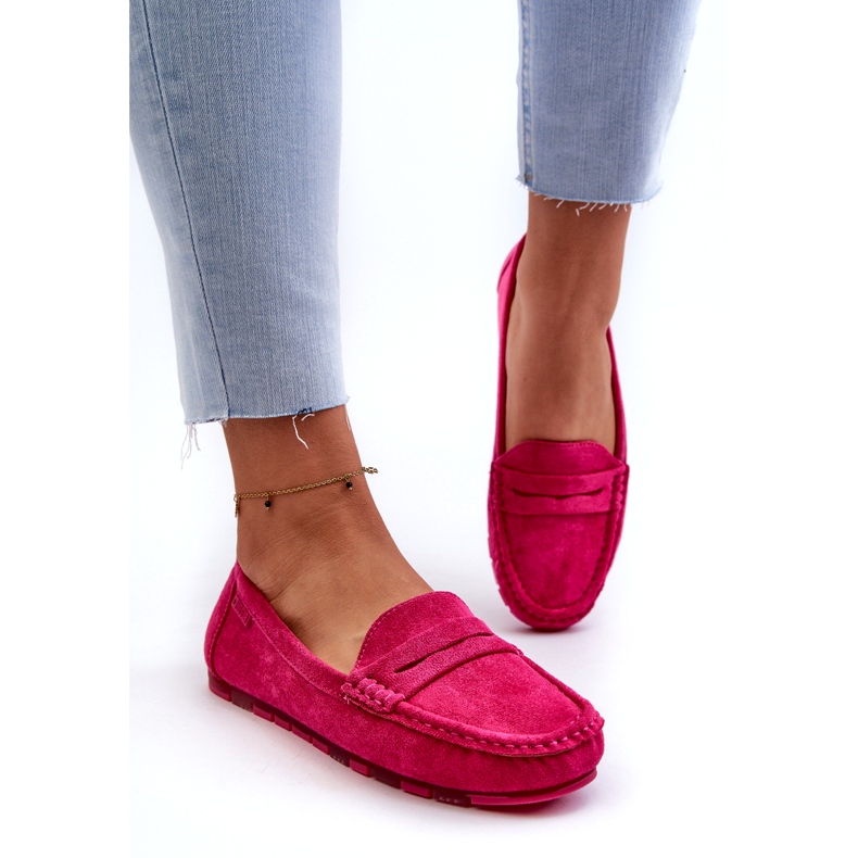Naisten Eco Moccasins Big Star NN274934 Memory Foam System Fuchsia vaaleanpunainen 2