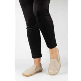 Olivier Naisten paljain jaloin minimalistiset avoimat liukuvat 1308pol beige 2