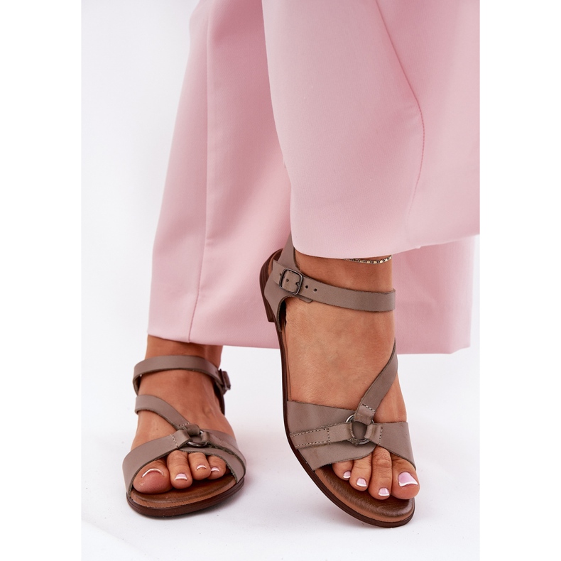 Zazoo 40182 Naisten tummat boon -sandaalit beige 2