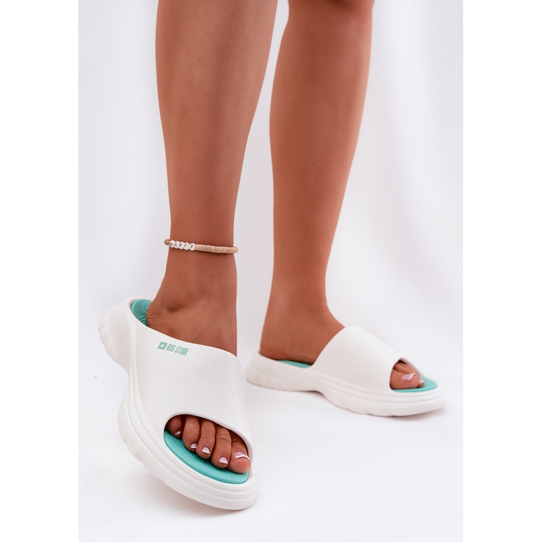 Big Star RR274A586 Naisten vaahtoläpet valkoinen 2