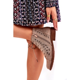 S.Barski Matalat saappaat, joissa on avoin työkuvio S. Barski Hy51-185 beige 2