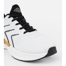 Vico Valkoiset ja valkoiset naisten urheilukengät oranssilla elementillä valkoinen 1