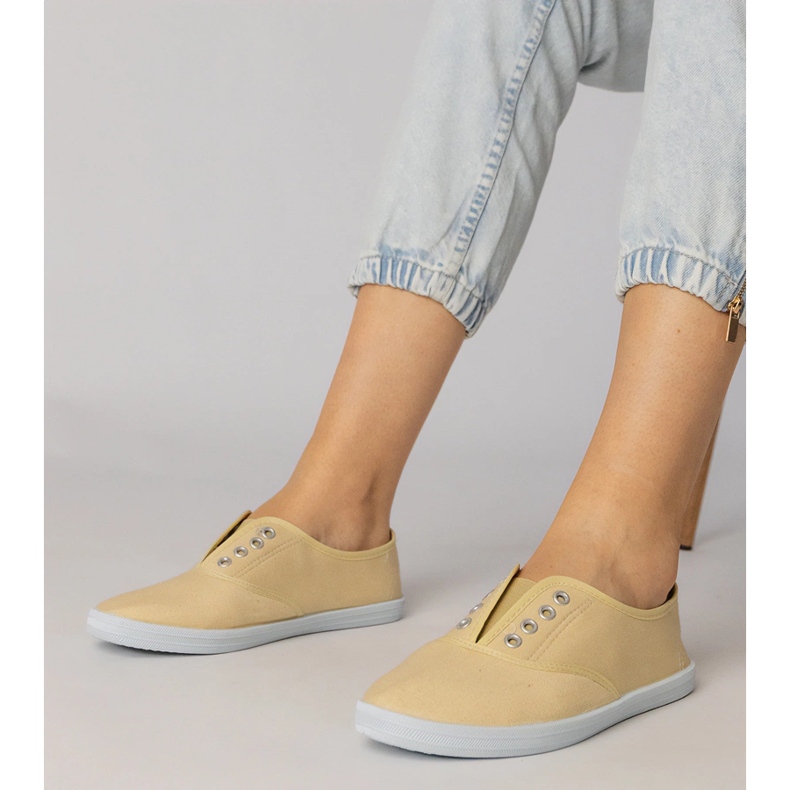 Harmaa kangasslip-on lenkkarit 1