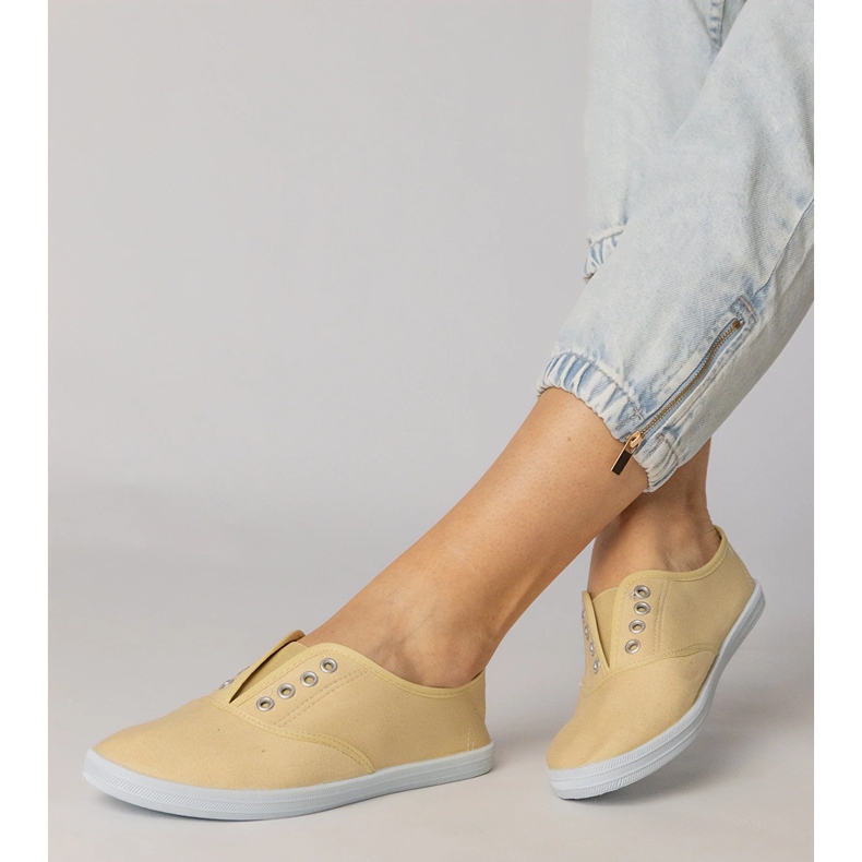 Harmaa kangasslip-on lenkkarit 2 Harmaa kangasslip-on lenkkarit 2