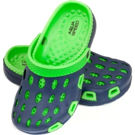 Lasten Flip Flops Aqua-Speed ​​Silvi Jr Kol 48 Green Navy Blue sininen 1