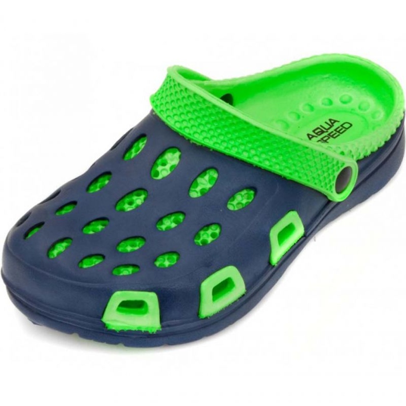 Lasten Flip Flops Aqua-Speed ​​Silvi Jr Kol 48 Green Navy Blue sininen 2