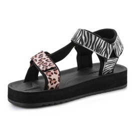 Sandaalit D.Franklin Forest High Strips Animal Print DFSH404002-ABLA musta 3