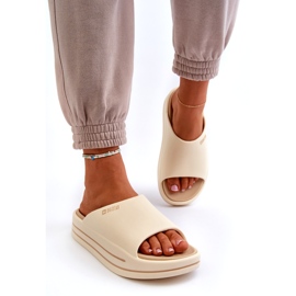 Naisten varvastossut Big Star Platformilla NN274A034 Beige 1